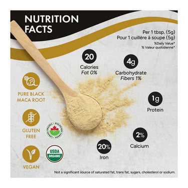 Rootalive Inc., Organic Gelatinized Black Maca Powder, 200 Grams