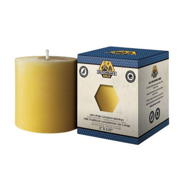 Dutchmans Gold Inc., Beeswax Candles Pillar Medium, 1 Each