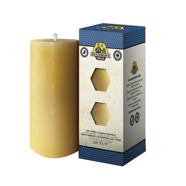 Dutchmans Gold Inc., Beeswax Candle Tall Pillar, 1 Each