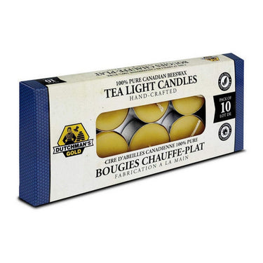 Dutchmans Gold Inc., Beeswax Candles Tea Lights, 10pk