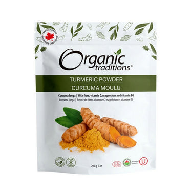 Organic Traditions, Turmeric Powder, 200 Grams