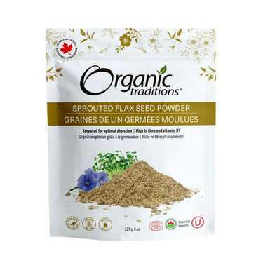 Organic Traditions, Organic Sprouted Flax Seed Powder, 227 Grams