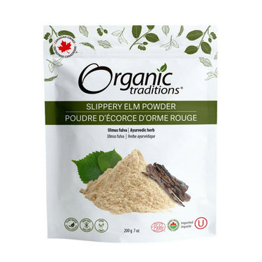 Organic Traditions, Organic Slippery Elm Bark Powder, 200 Grams