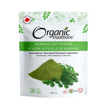 Organic Traditions, Organic Moringa Leaf Powder, 200 Grams