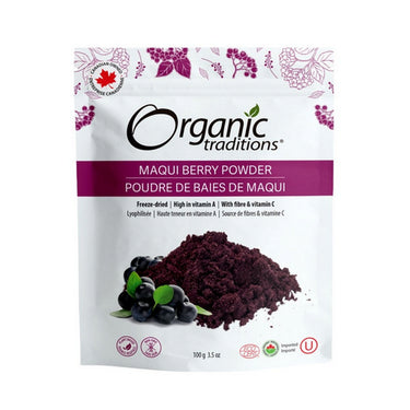 Organic Traditions, Organic Maqui Berry Powder, 100 Grams