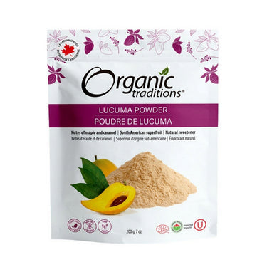 Organic Traditions, Organic Lucuma Powder, 200 Grams