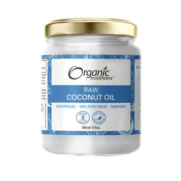 Organic Traditions, Organic Raw Coconut Oil, 500 Ml