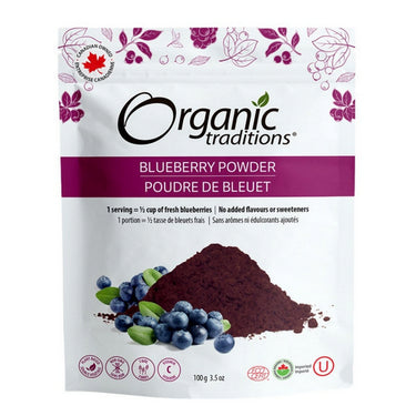 Organic Traditions, Organic Blueberry Powder, 100 Grams