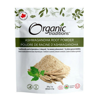 Organic Traditions, Ashwagandha Powder, 200 Grams