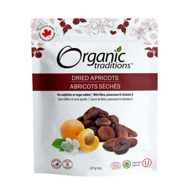Organic Traditions, Organic Dried Apricots, 227 Grams