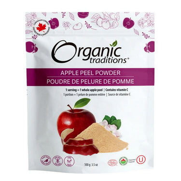 Organic Traditions, Organic Apple Peel Powder, 100 Grams