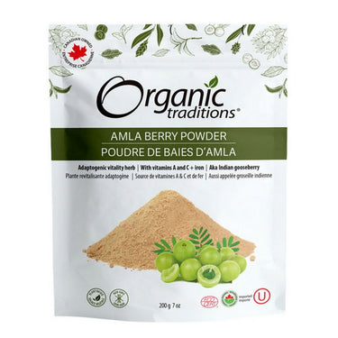 Organic Traditions, Organic Amla Berry Powder, 200 Grams
