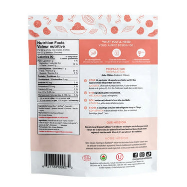 Organic Traditions, Original Energy Bite Mix, 220 Grams