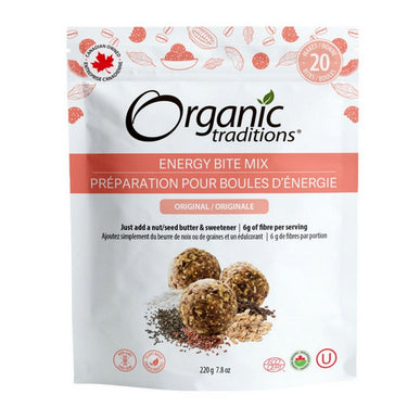 Organic Traditions, Original Energy Bite Mix, 220 Grams