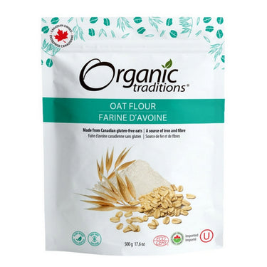 Organic Traditions, Organic Oat Flour, 500 Grams