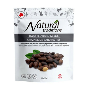 Organic Traditions, Roasted Baru Seeds, 150 Grams