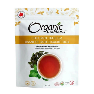 Organic Traditions, Organic Holy Basil Tulsi Tea, 150 Grams