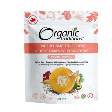Organic Traditions, Original Fibre Fuel Smoothie Boost, 300 Grams