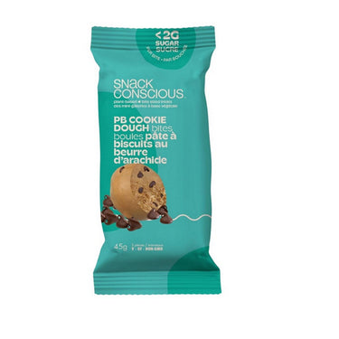 Snack Conscious, Peanut Butter Cookie Dough Protein Bites, 45 Grams (12 Count)