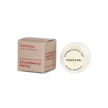 Routine Natural Beauty, Blackberry Betty Mini Baking Soda Free Natural Deodorant, 5 Grams
