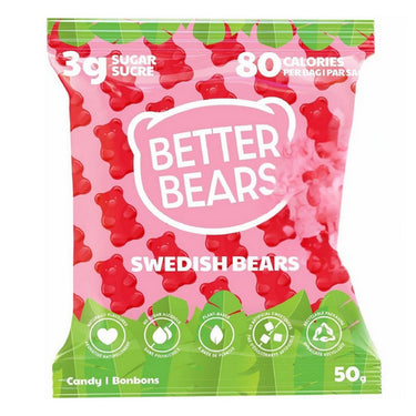 Better Bears, Swedish Bears Gummy Bears, 50 Grams (12 Count)