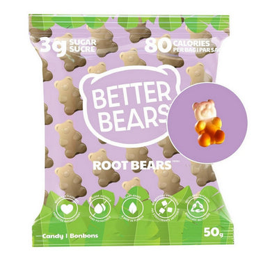 Better Bears, Root Bears Gummy Bears, 50 Grams (12 Count)