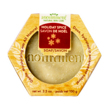 Anointment Natural Skin Care, Holiday Spice Soap, 100 Grams