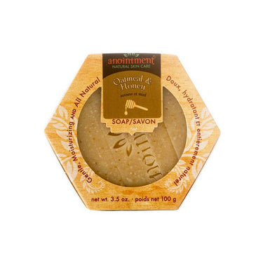 Anointment Natural Skin Care, Oatmeal And Honey Soap, 100 Grams