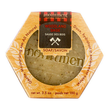 Anointment Natural Skin Care, Woodland Sage Soap, 100 Grams