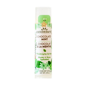 Anointment Natural Skin Care, Chocolate Mint Lip Balm, 18 X 4.25g