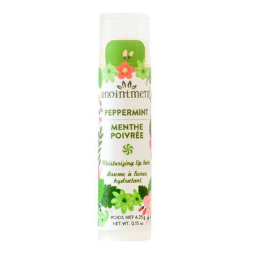 Anointment Natural Skin Care, Peppermint Lip Balm, 18 X 4.25g