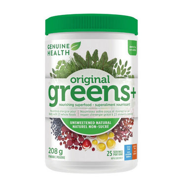 Original Greens Plus unsweetened 208 Grams by Genuine Health