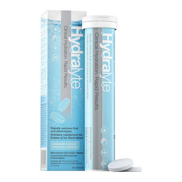 Hydralyte, Effervescent Electrolyte Tablets Lemonade, 20 Count
