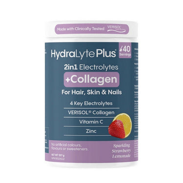 Hydralyte, Strawberry Lemonade Collagen Tub, 337 Grams