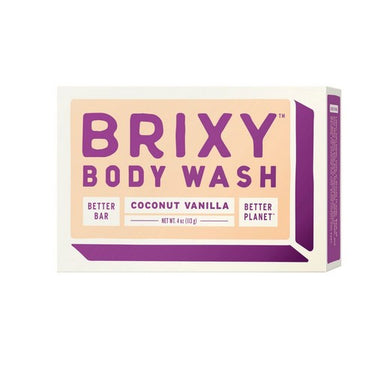 Brixy, Body Wash Bar Coconut Vanilla, 113 Grams