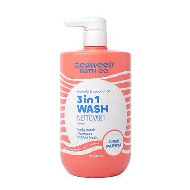 The Seaweed Bath Co., 3 in 1 Wash Lime Papaya, 887 Ml