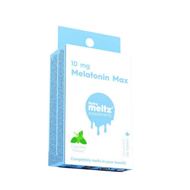 Nutrameltz, Melatonin Max Cool Mint, 10 Mg, 60 Tablets