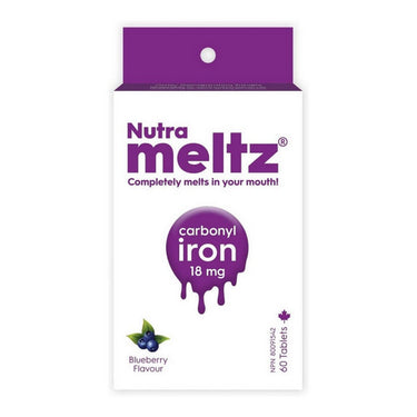 Carbonyl Iron Blueberry Flavor 60 Tablets by Nutrameltz
