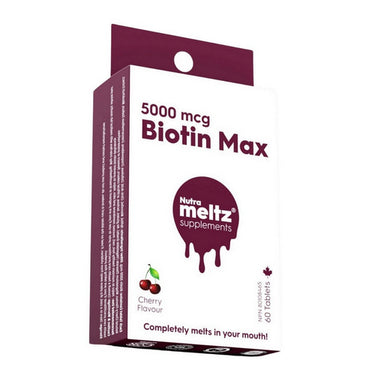Biotin Max Cherry Flavour 60 Tablets by Nutrameltz