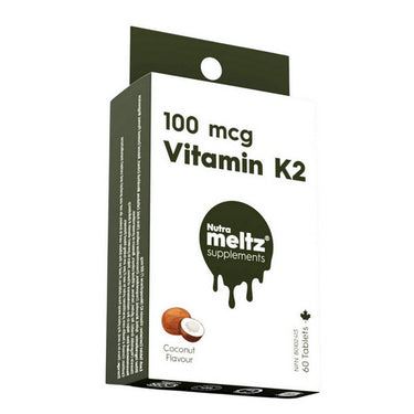 Nutrameltz, Vitamin K2 Coconut Flavour, 100 Mcg, 60 Tablets