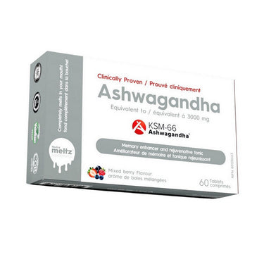 Nutrameltz, KSM-66 Ashwagandha Mixed Berry, 250 Mg, 60 Tablets