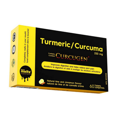 Nutrameltz, Curcugen Turmeric With Lime And Cinnamon, 250 Mg, 60 Tablets