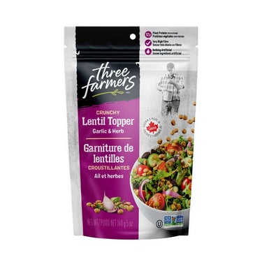Three Farmers, Garlic And Herb Crunchy Lentil Topper, 140 Grams
