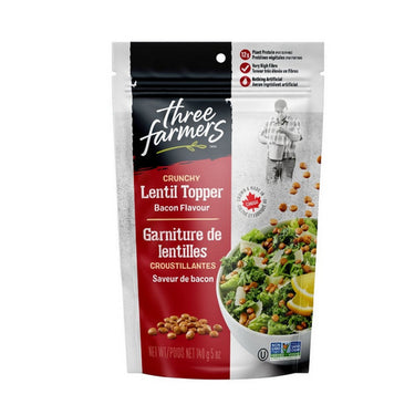 Three Farmers, Lentil Salad Topper Bacon, 140 Grams