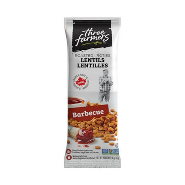 Three Farmers, Lentils BBQ Snack Packs, 40 Grams (12 Count)