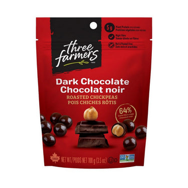Three Farmers, Dark Chocolate Chickpeas, 100 Grams
