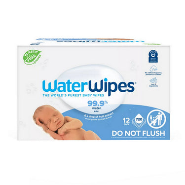 WaterWipes, Original 99.9% Water Based Baby Wipes Unscented, 720 Count