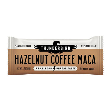 Thunderbird Real Food Bars, Hazelnut Coffee Maca Snack Bar, 48 Grams (12 Count)
