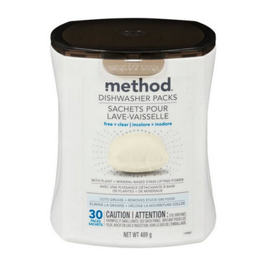 Method Products, Free And Clear Dishwasher, 30 Pack