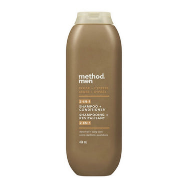 Method Products, Mens Cedarwood And Cypress 2 In 1 Shampoo And Conditioner, 414 Ml